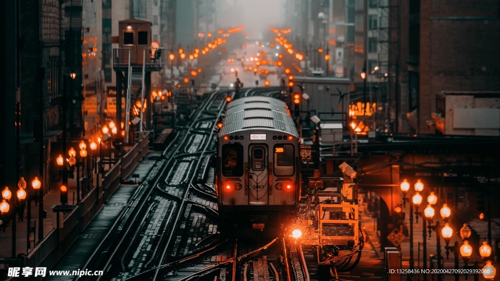 輕軌電車交通工具背景