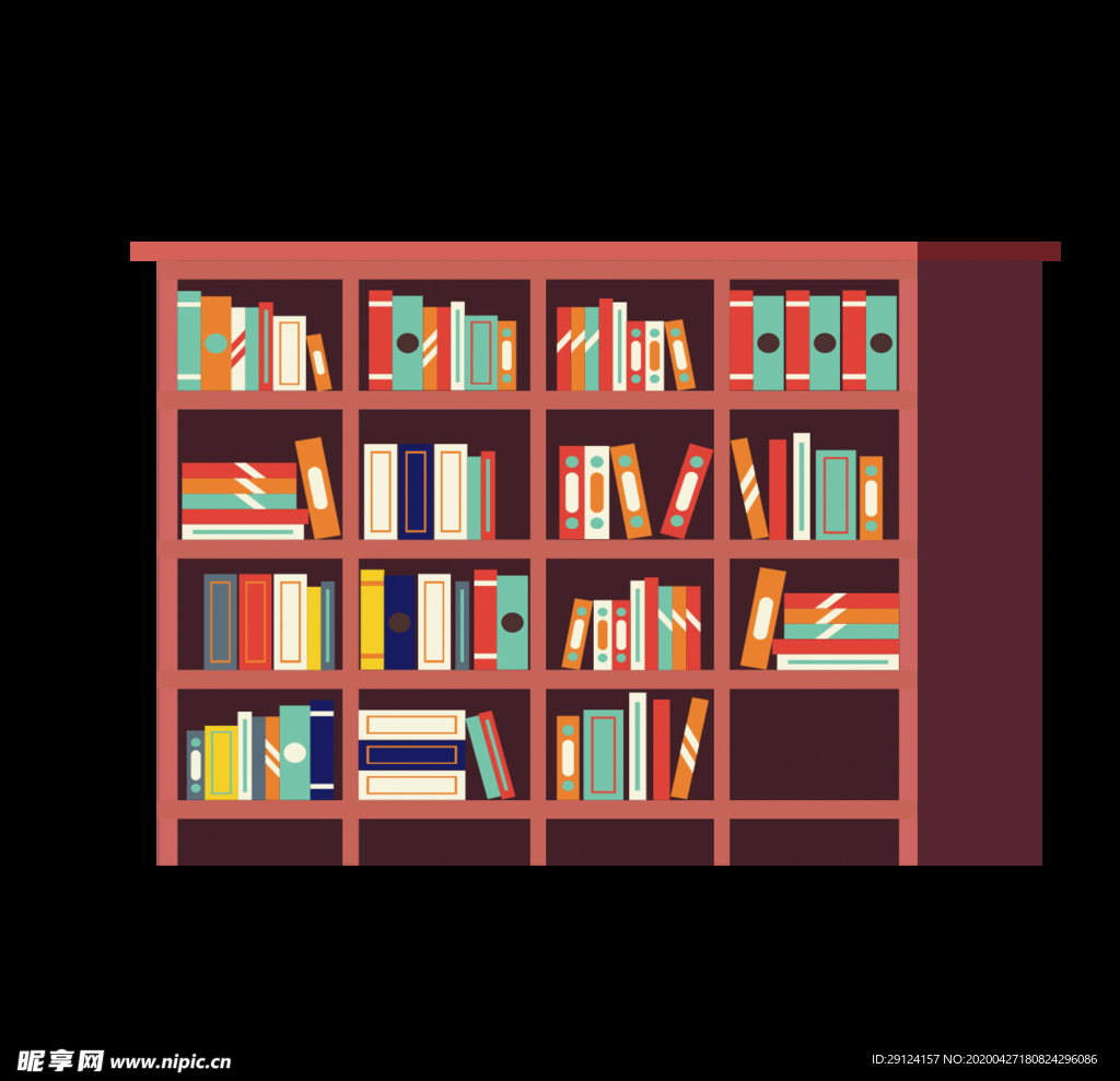 卡通書架
