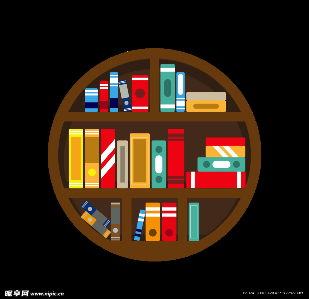 卡通書架