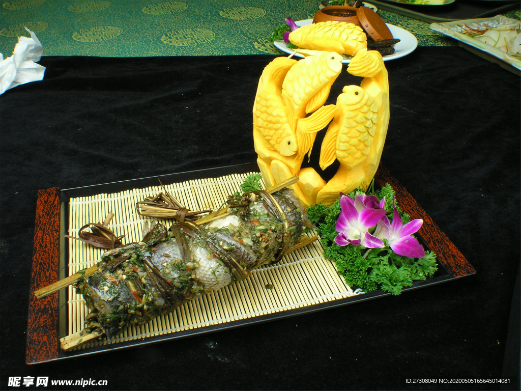香茅草捆魚
