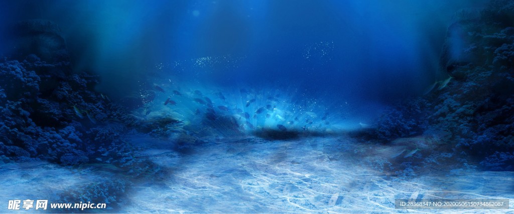 藍(lán)色海洋背景