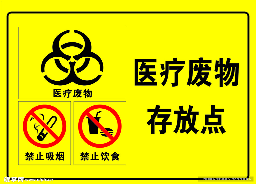 標識標牌 醫療廢物