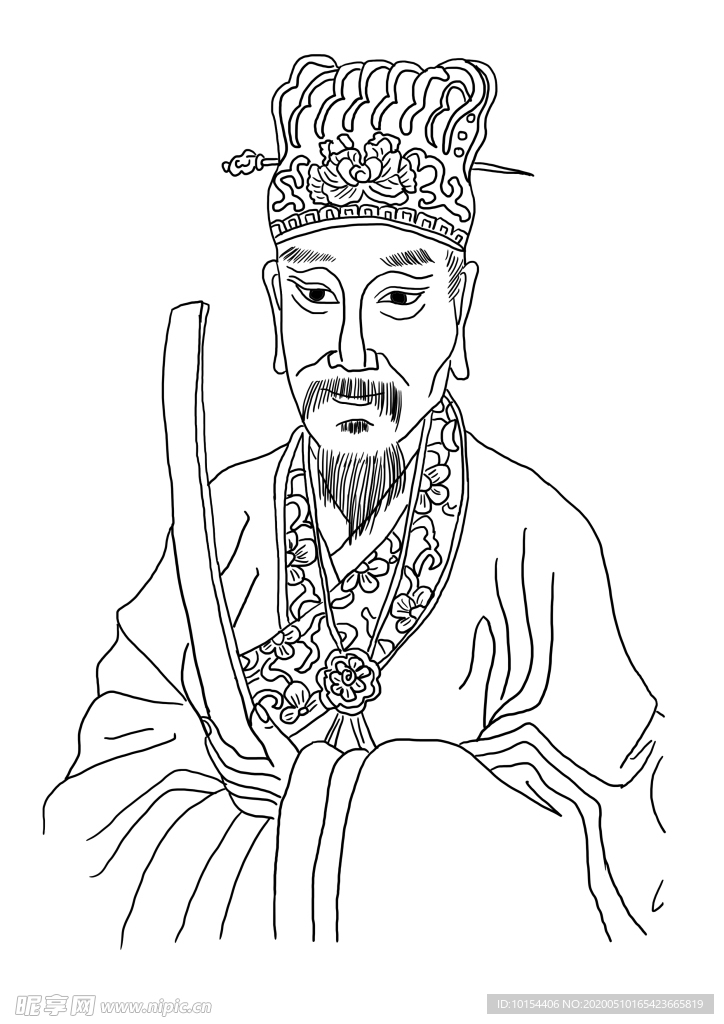 倪元璐畫像