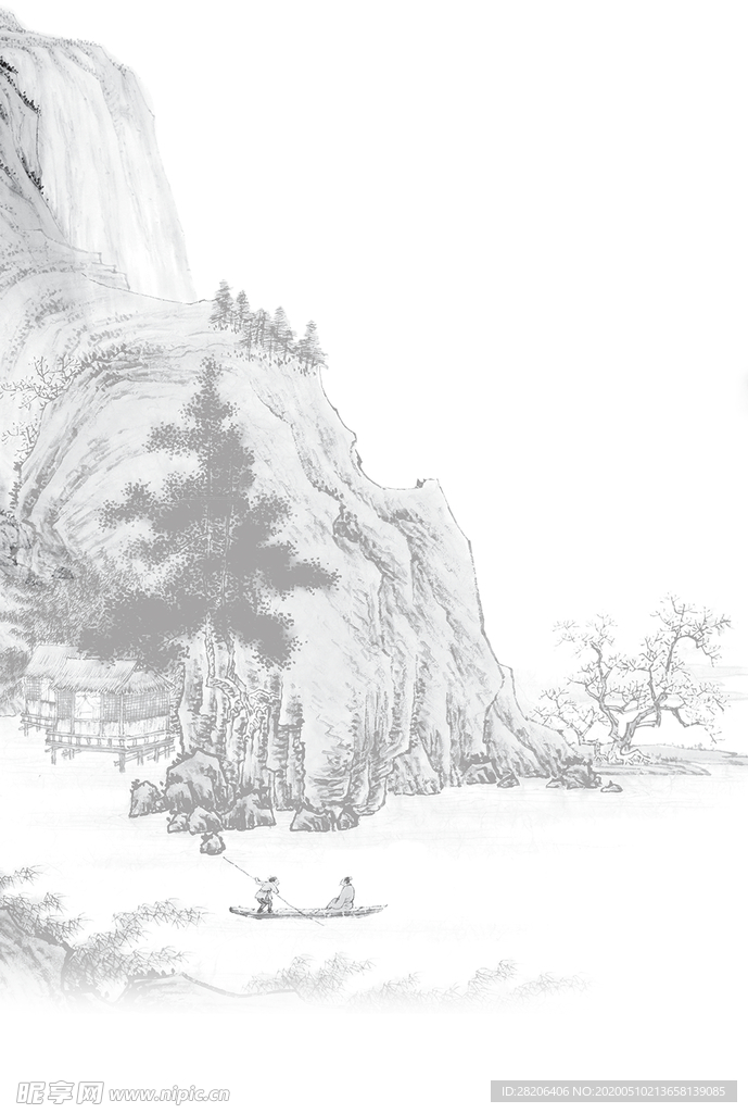 黑白山水畫(huà)