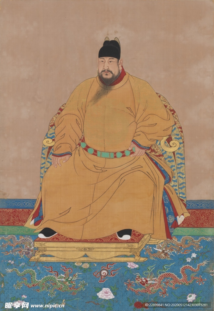 明仁宗坐像軸