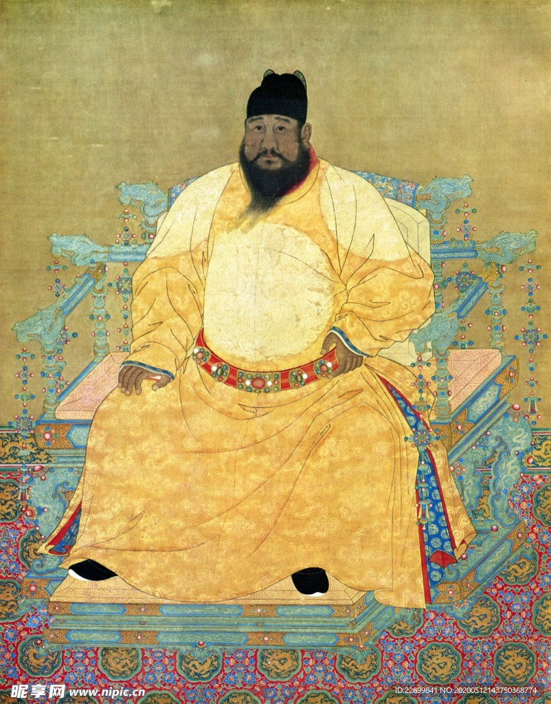 明宣宗坐像軸