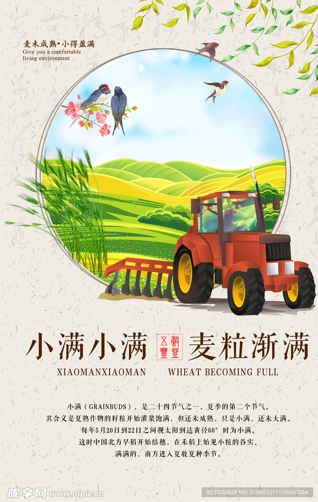 小滿海報 二十四節氣
