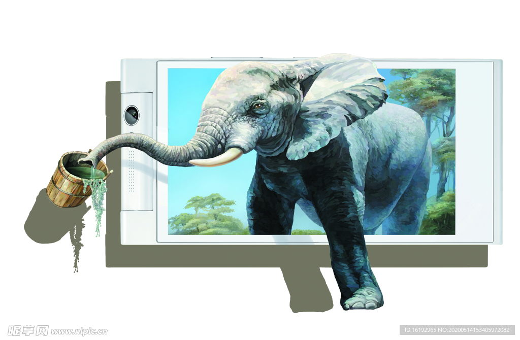 大象3D立体画