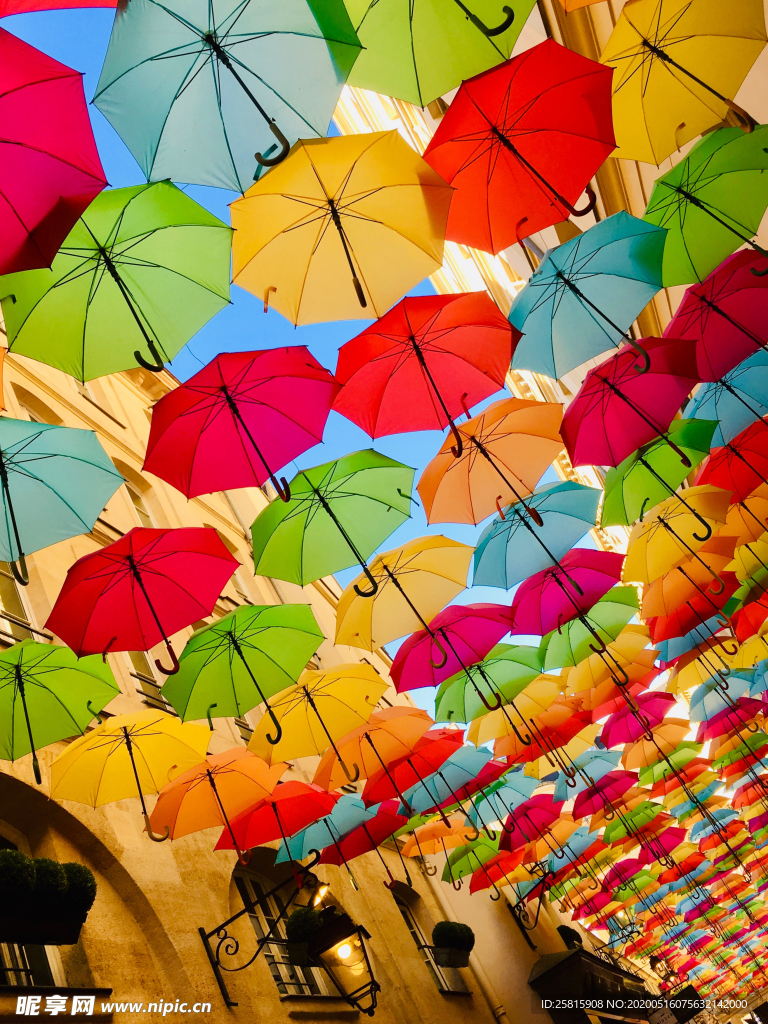 雨傘走廊圖片