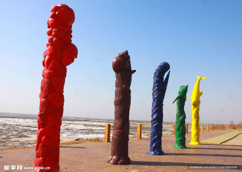 龙栖湾十里金沙滩雕塑