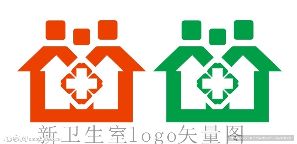 衛生室logo矢量圖
