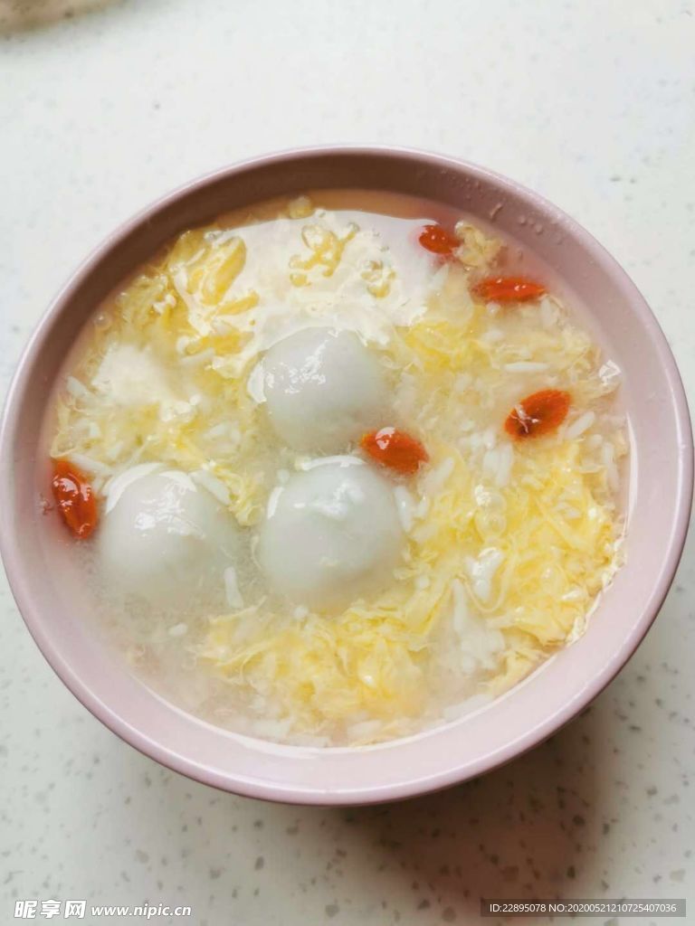 湯圓蛋花粥
