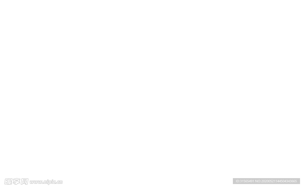 白色的线条花朵
