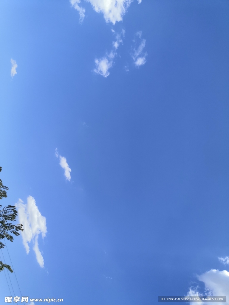 蓝天白云 摄影 天空 蓝色背景