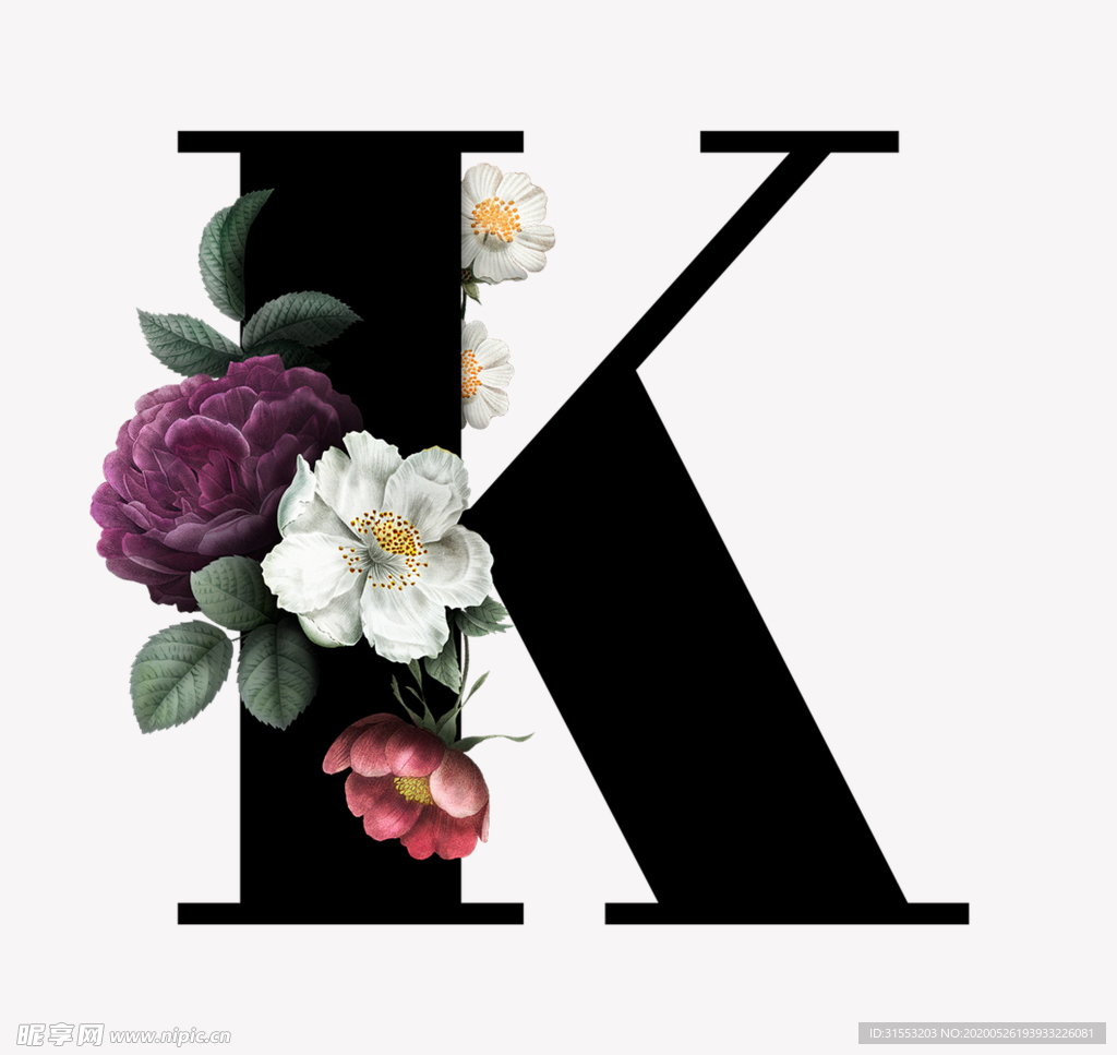 花 字母 K