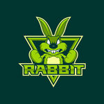 绿兔子图案