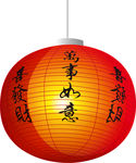 中国风传统古代手绘彩绘灯笼素材