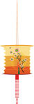彩绘花灯笼中国风传统古典素材