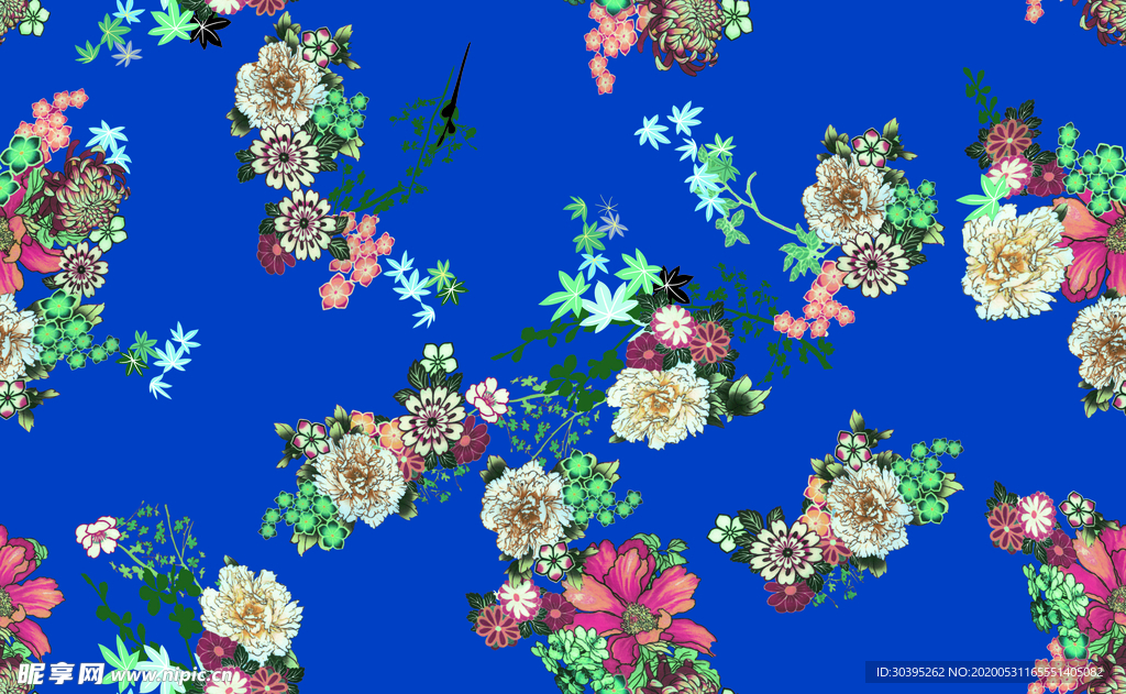 数码印花 手绘 手绘花 花朵