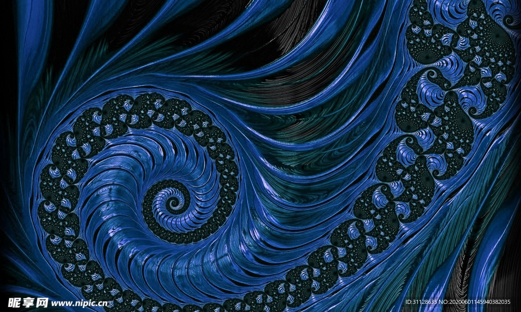 几何抽象海螺
