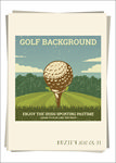 老式 高尔夫球海报