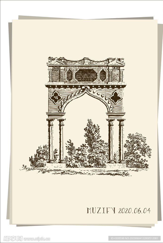 欧式庭院拱门