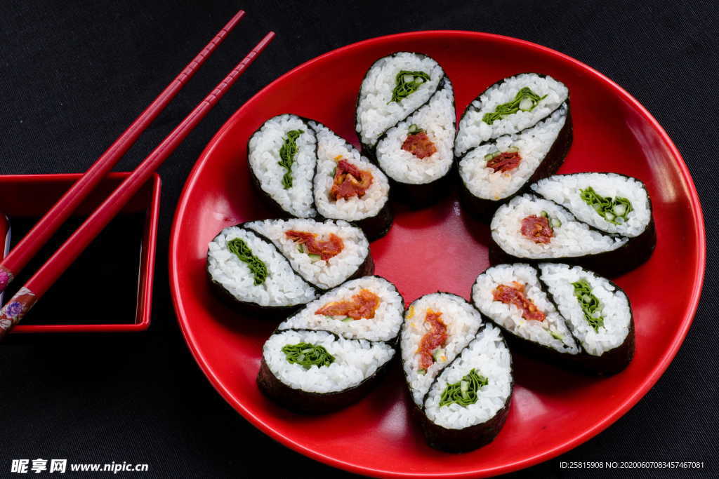 寿司料理海鲜美味图片