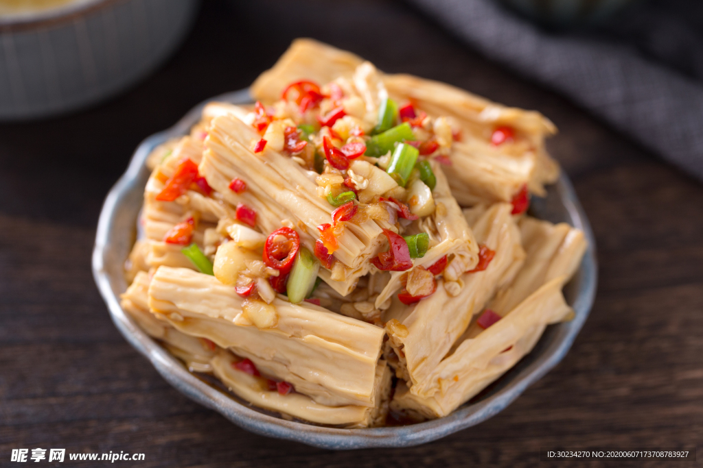 涼拌香辣腐竹豆筍