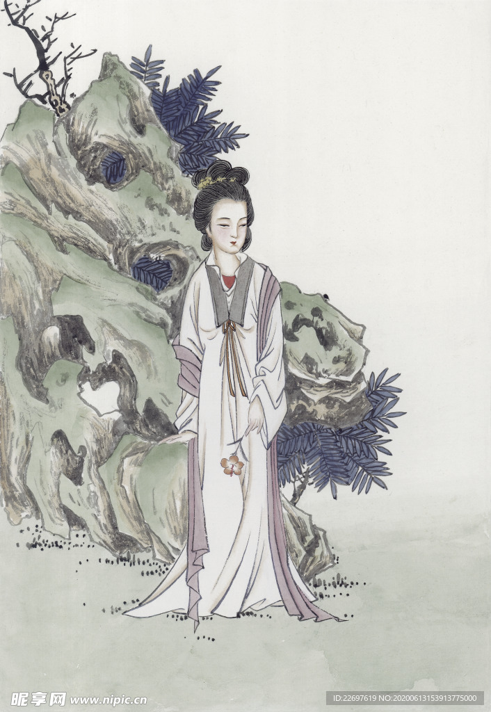 國畫美人圖