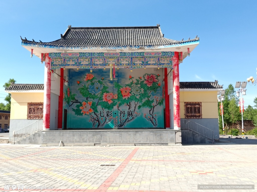互助縣 丹麻鎮(zhèn) 七彩丹麻古戲臺(tái)