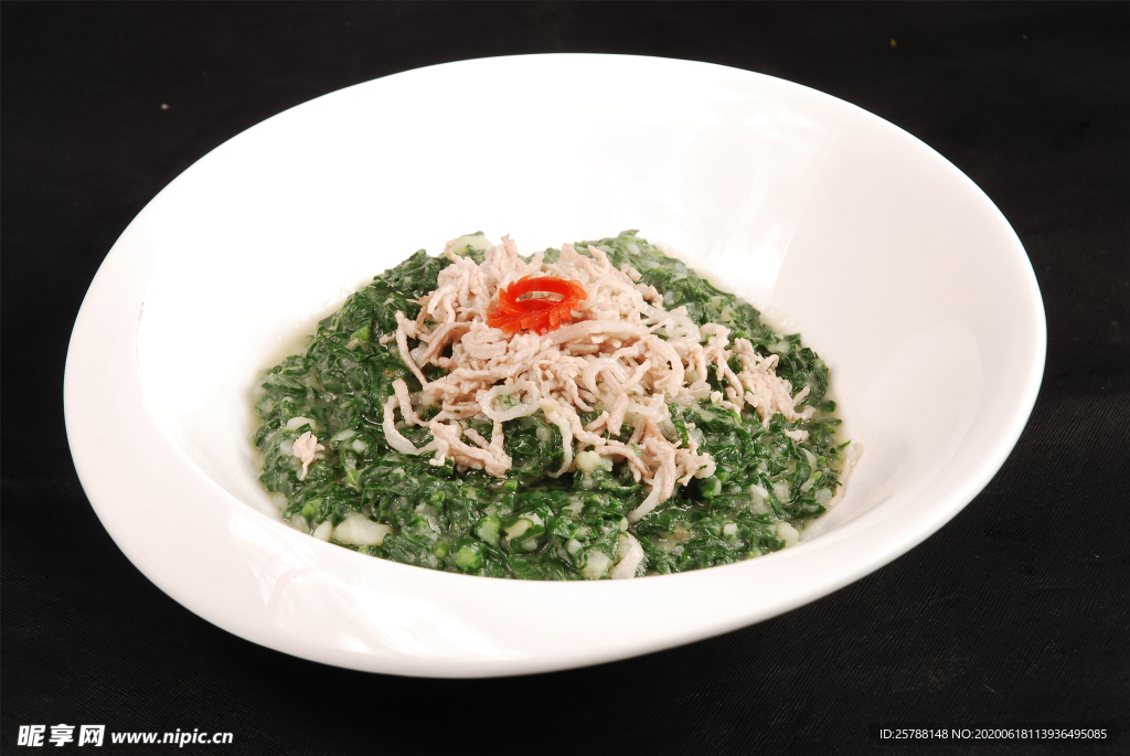 菠菜燜肉絲