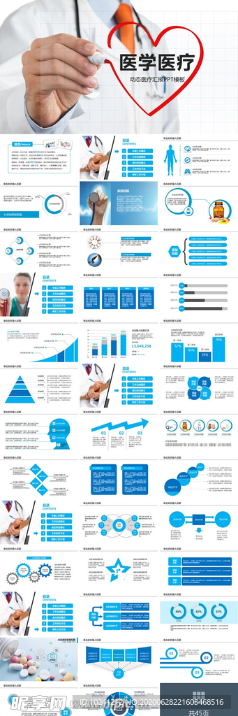 医学医疗动态医疗汇报PPT模板