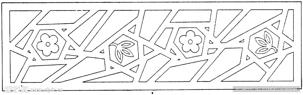 镂空花图案