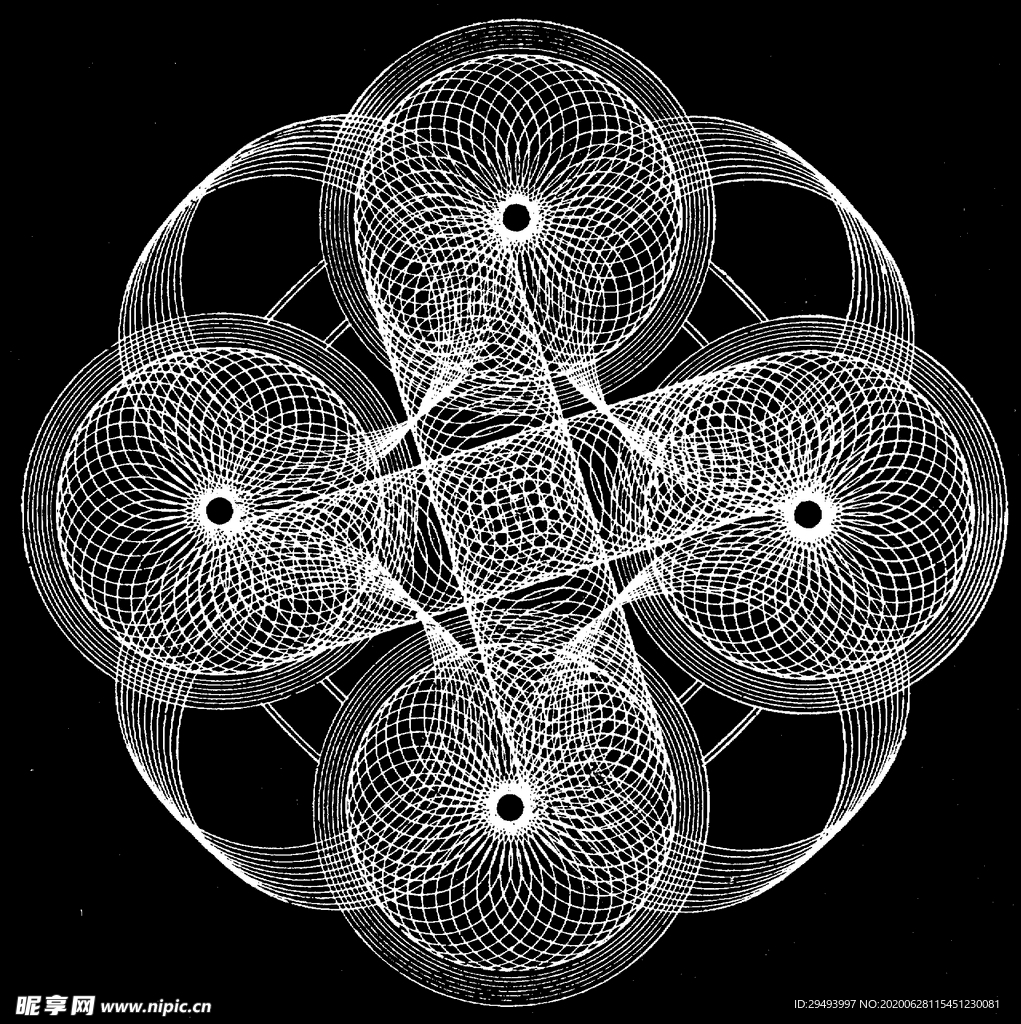 镂空花图案