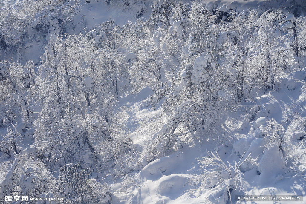 西嶺雪山雪景