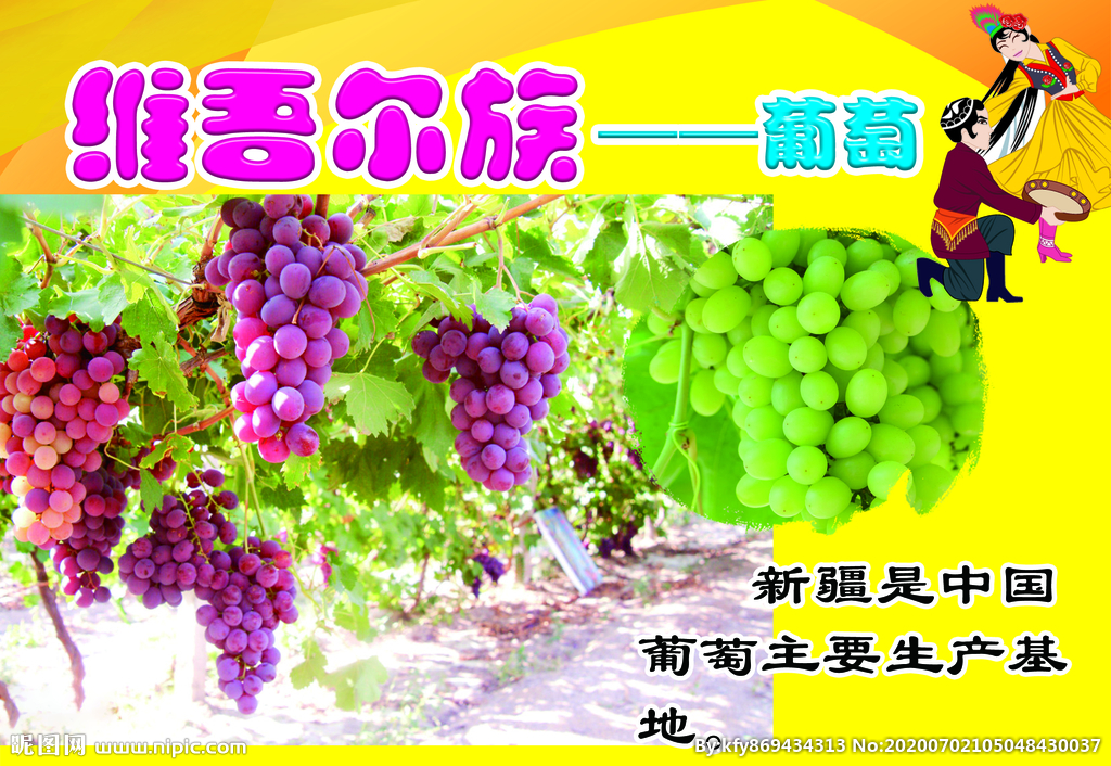 维吾尔族水果 葡萄 少数民族