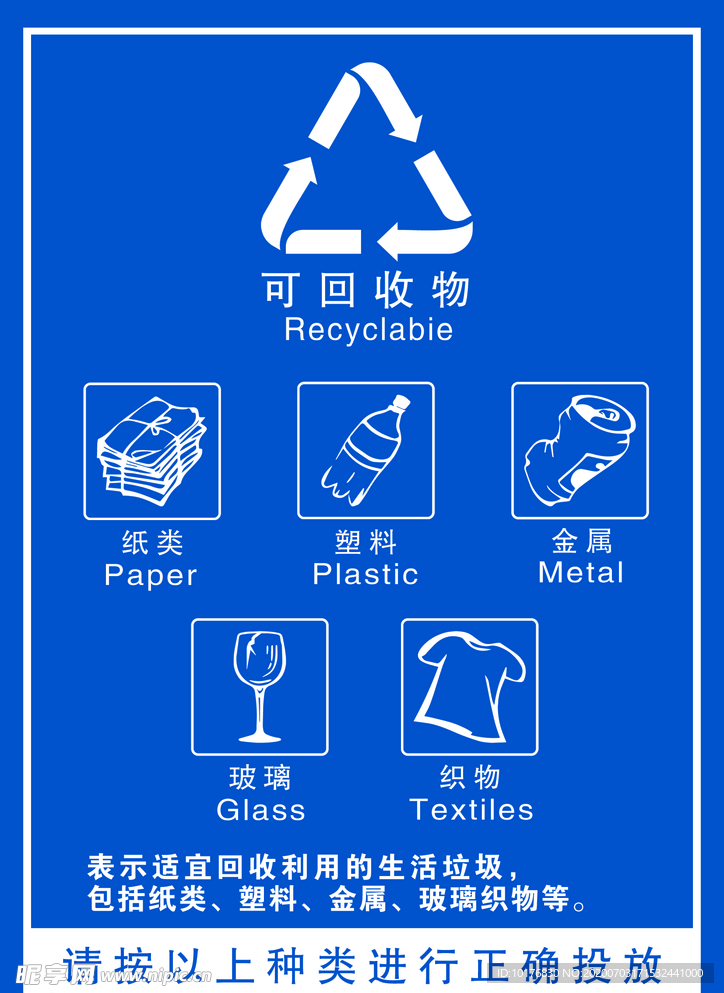 垃圾分类 可回收物