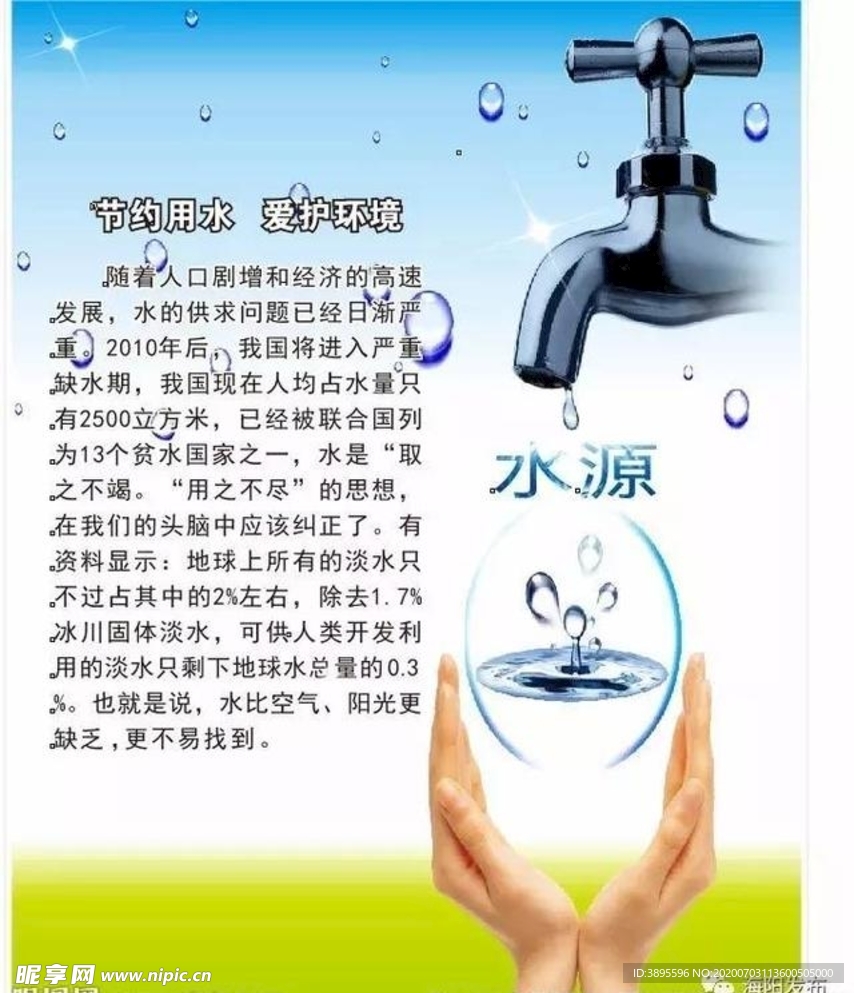 節約用水  愛護環境