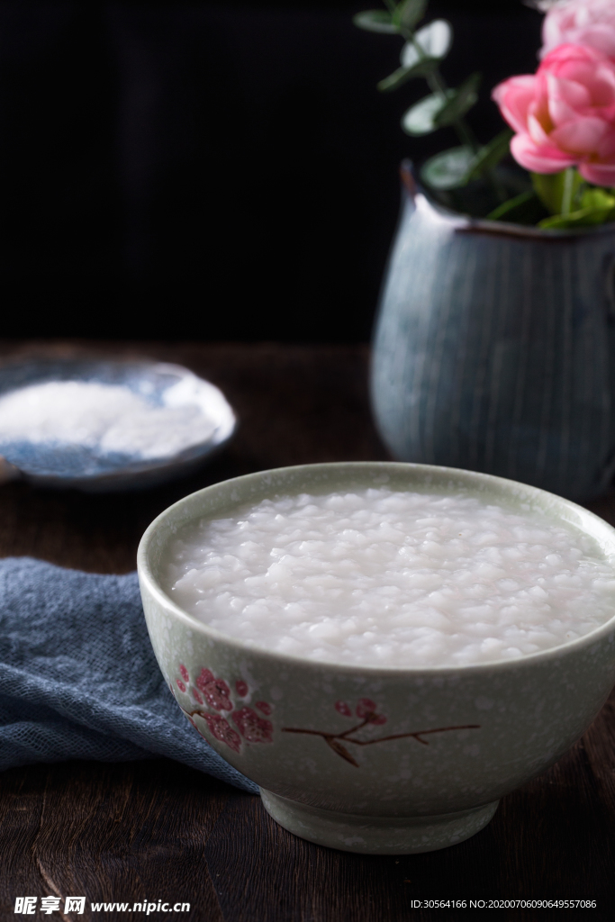 小米粥食材傳統美食背景素材