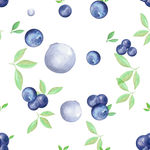 蓝莓花纹