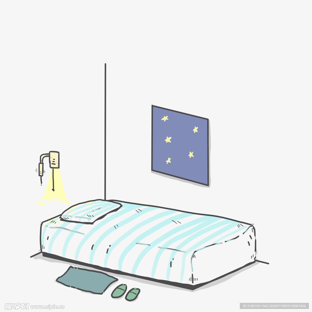 床插畫