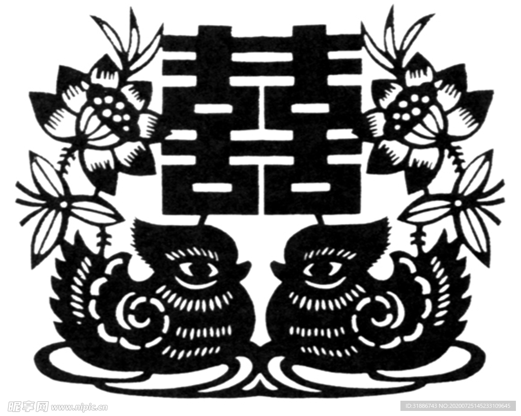 婚慶剪紙