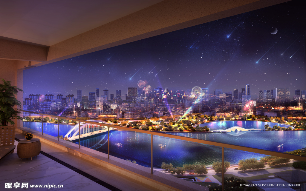 陽(yáng)臺(tái)夜景