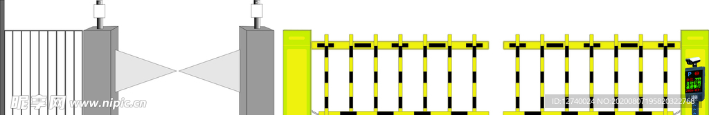 闸机示意图