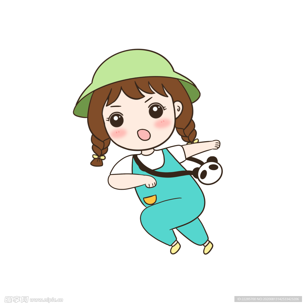 手繪小女孩