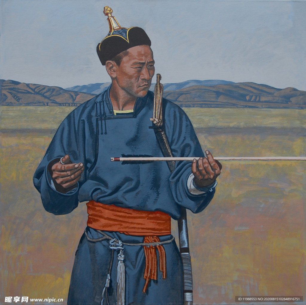 蒙古元素生活插畫