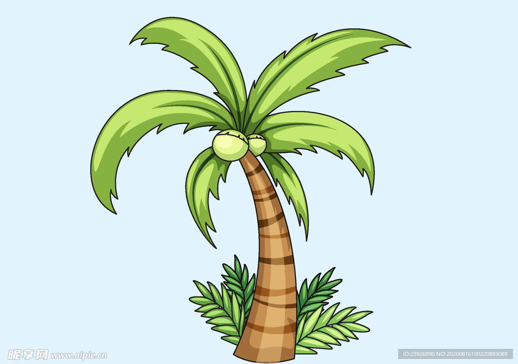 椰子树卡通