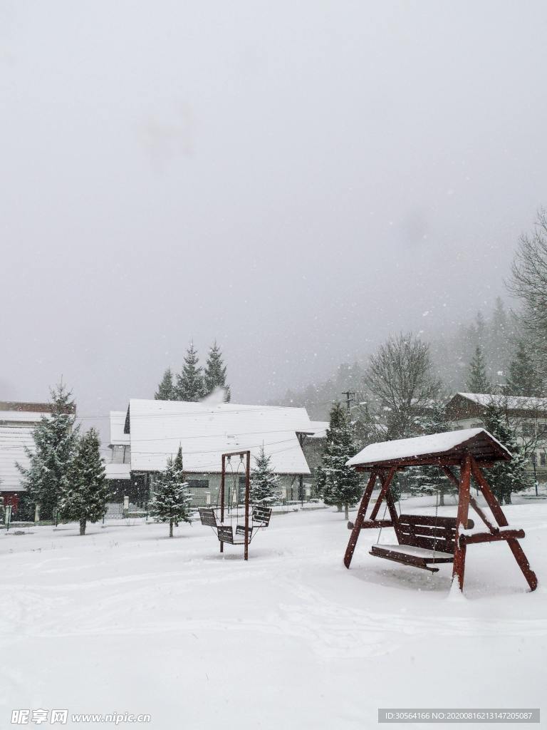 雪地自然生態(tài)風(fēng)景背景素材