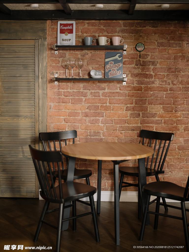酒吧木桌简约复古背景素材