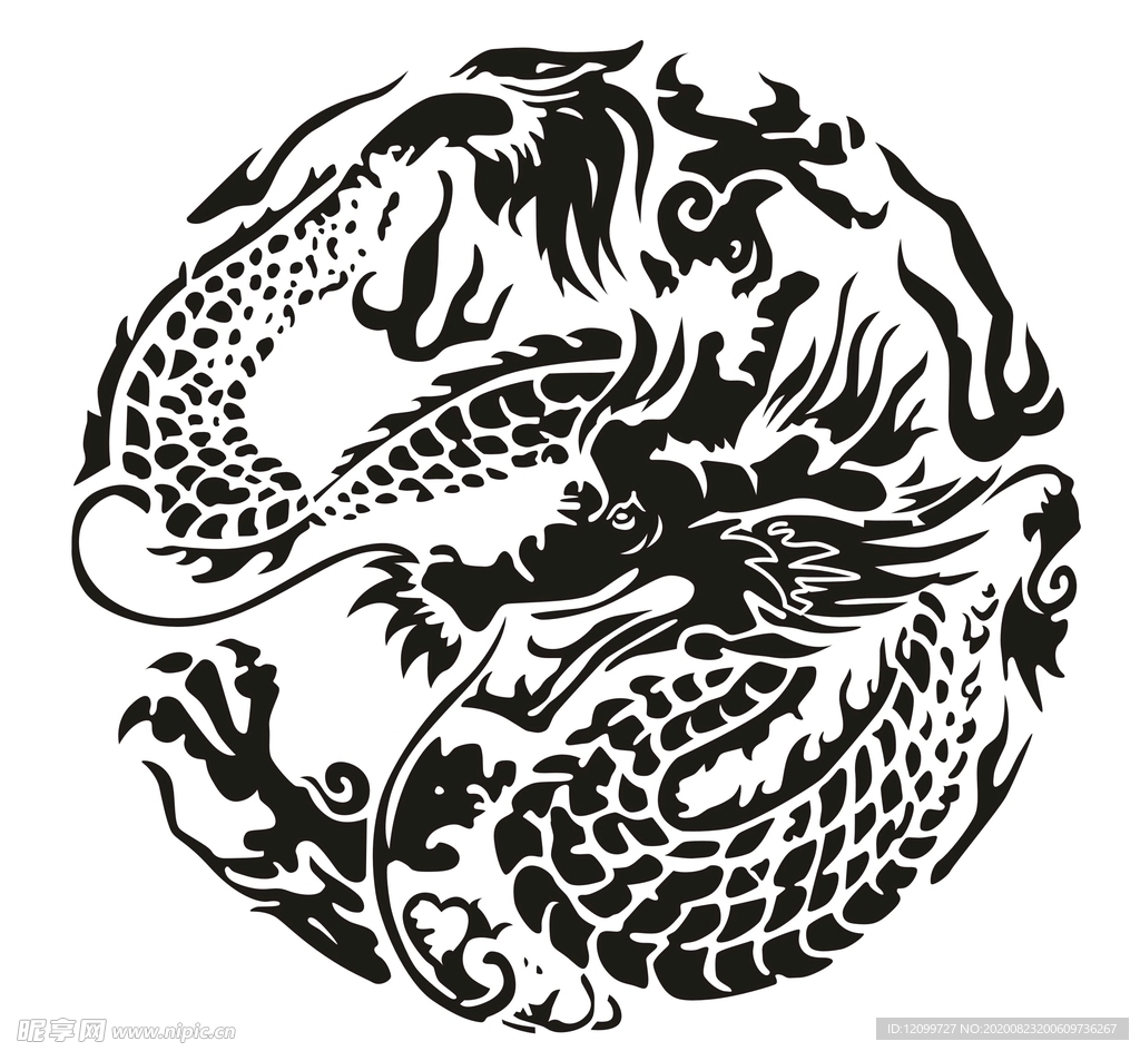 龍 矢量圖